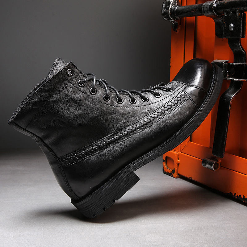 Bottes en cuir vintage pour homme - Pierre