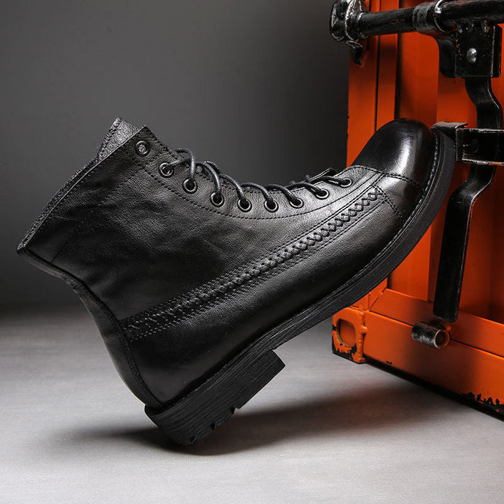 Bottes en cuir vintage pour homme - Pierre