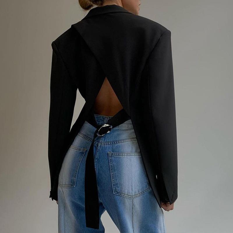 Blazer dos nu pour femmes - Carlotta