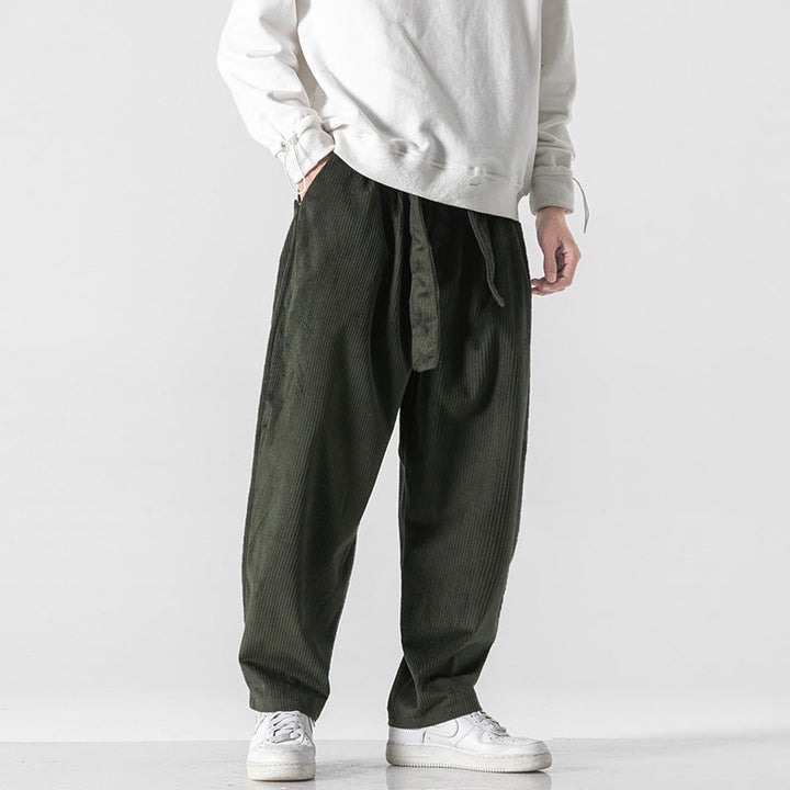 Pantalon homme en velours côtelé baggy - Fabrizio
