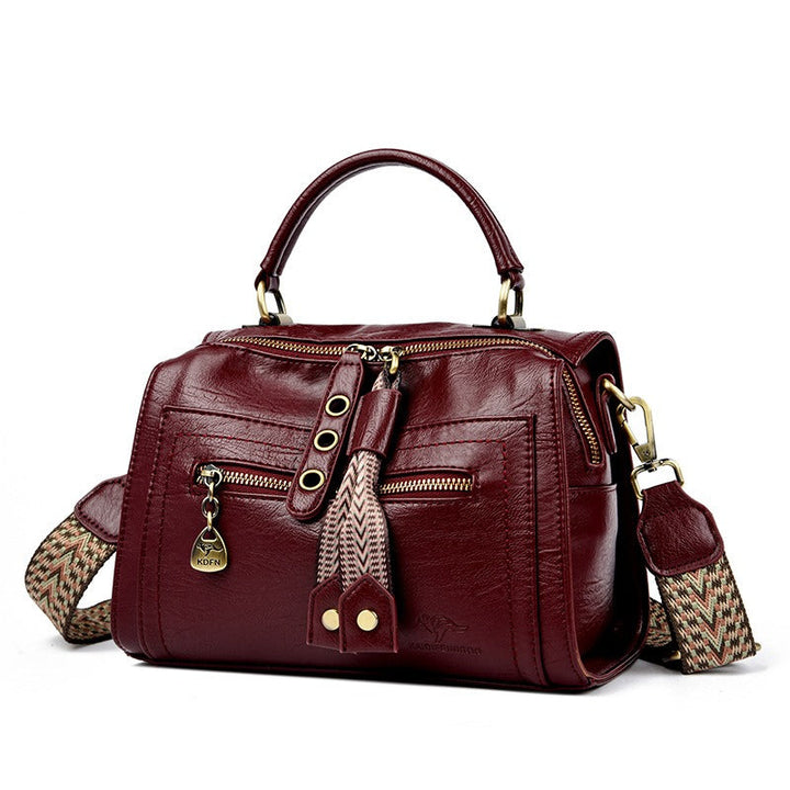 Sac à bandoulière en cuir synthétique avec détails métalliques - Juliette