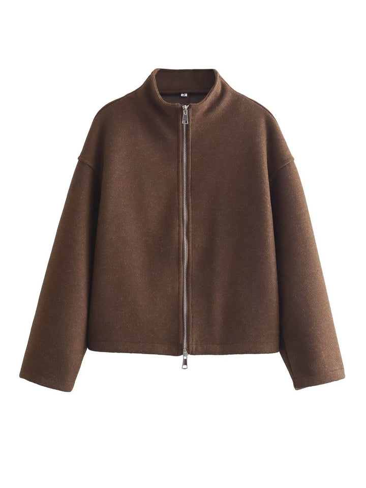 Veste femme avec fermeture éclair sur le devant - Nicole
