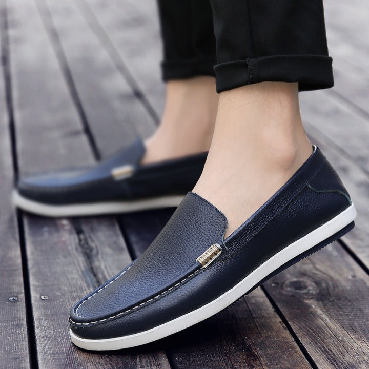 Mocassins pour hommes en cuir synthétique avec semelle souple style décontracté - Marcos
