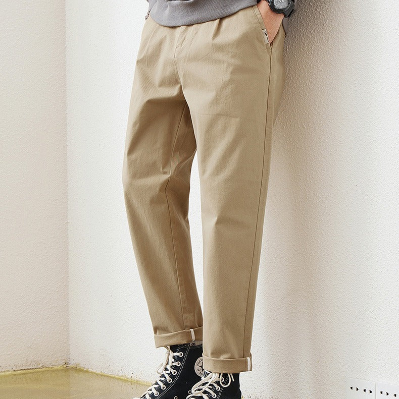Pantalon droit en coton pour hommes, style urbain - Augusto