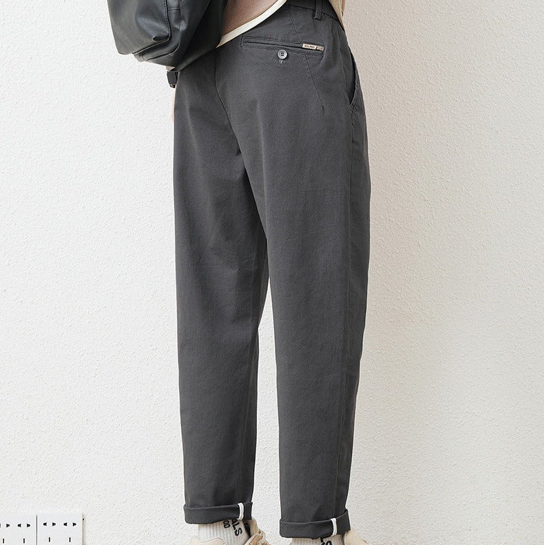 Pantalon droit en coton pour hommes, style urbain - Augusto