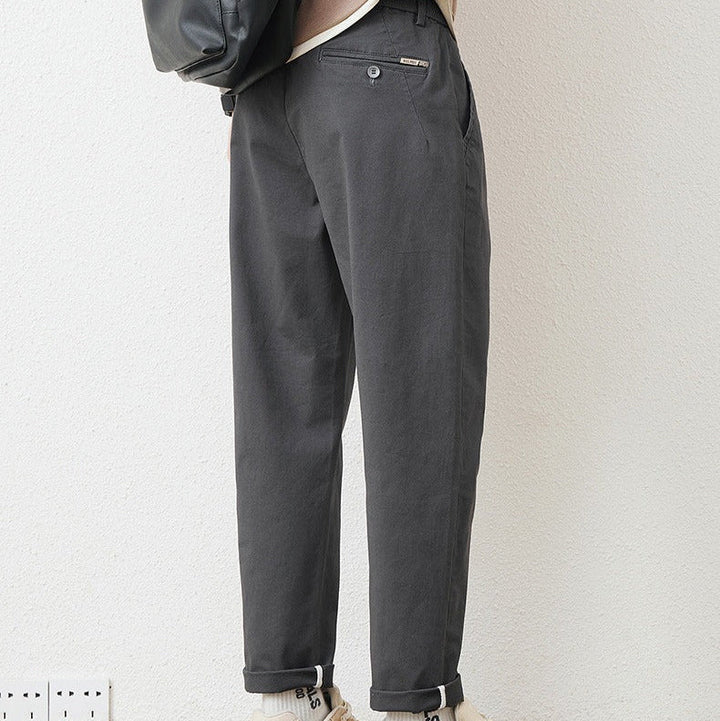 Pantalon droit en coton pour hommes, style urbain - Augusto