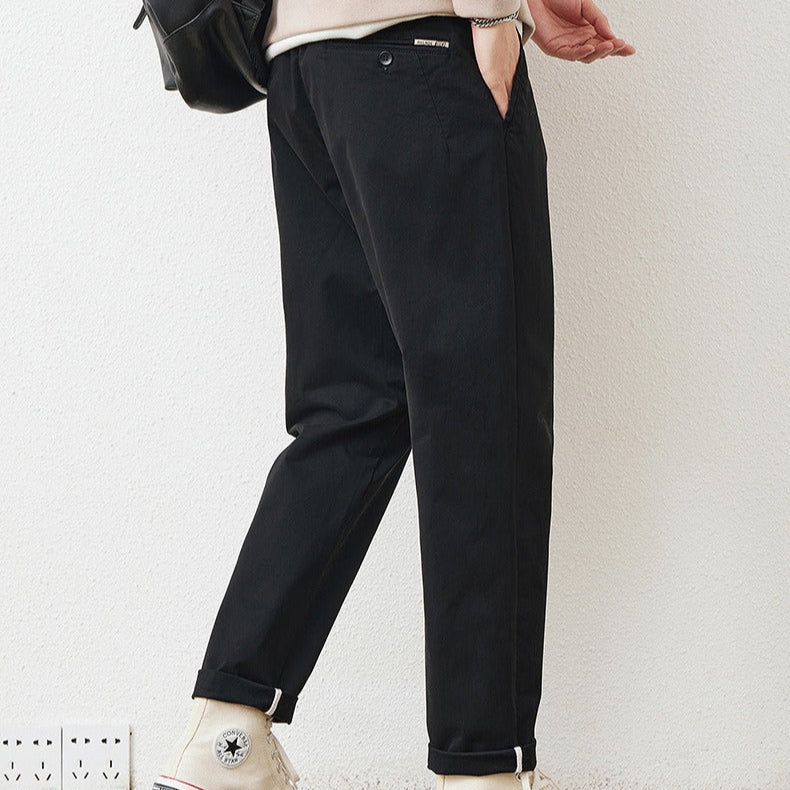 Pantalon droit en coton pour hommes, style urbain - Augusto