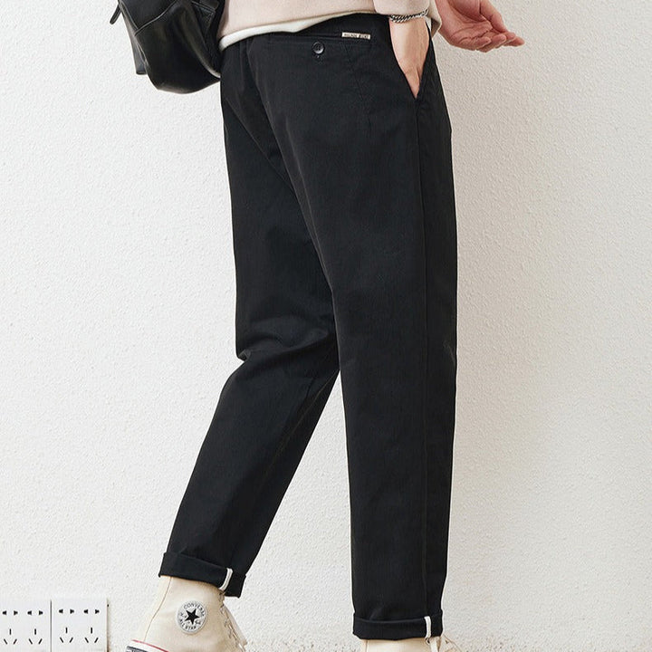 Pantalon droit en coton pour hommes, style urbain - Augusto
