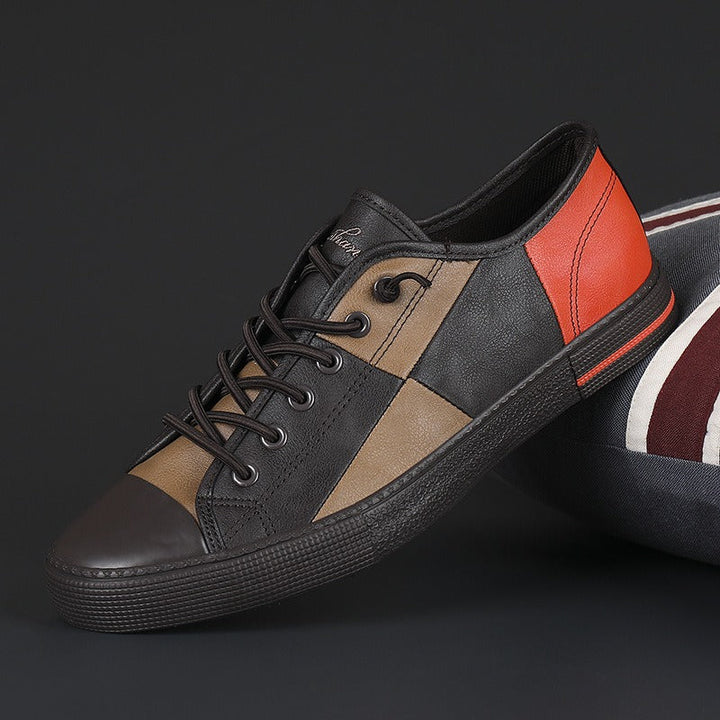 Baskets casual en cuir synthétique pour hommes - Tomás