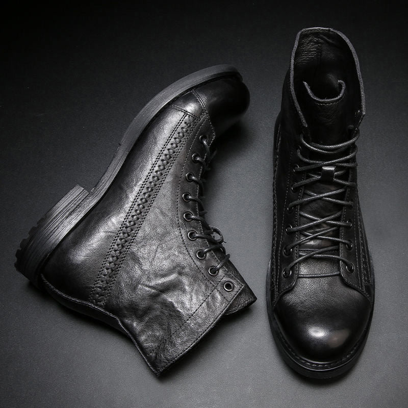 Bottes en cuir vintage pour homme - Pierre