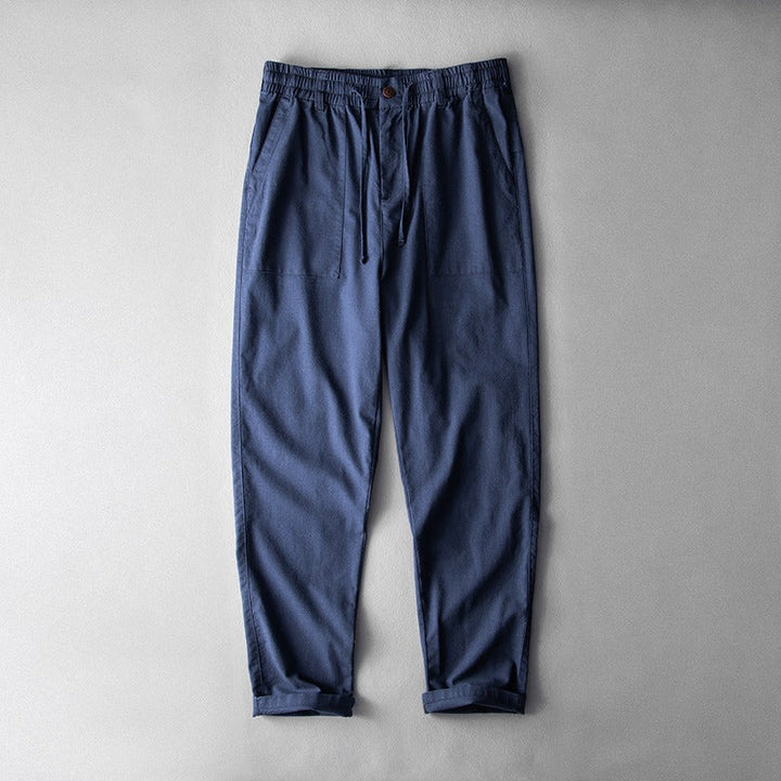 Pantalon casual homme lin respirant style décontracté - Ivan