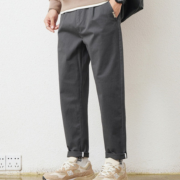 Pantalon droit en coton pour hommes, style urbain - Augusto