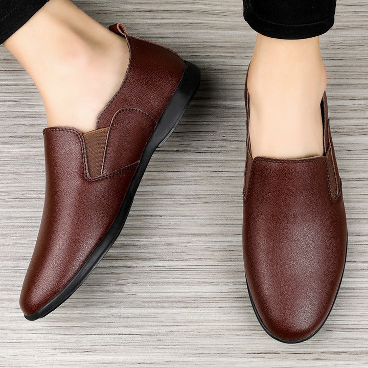Mocassins en cuir synthétique pour hommes - Julián
