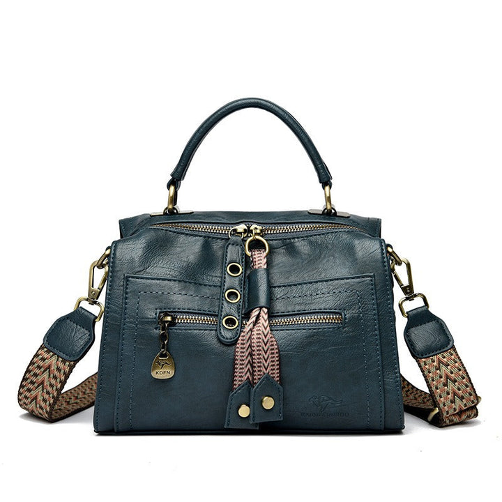 Sac à bandoulière en cuir synthétique avec détails métalliques - Juliette