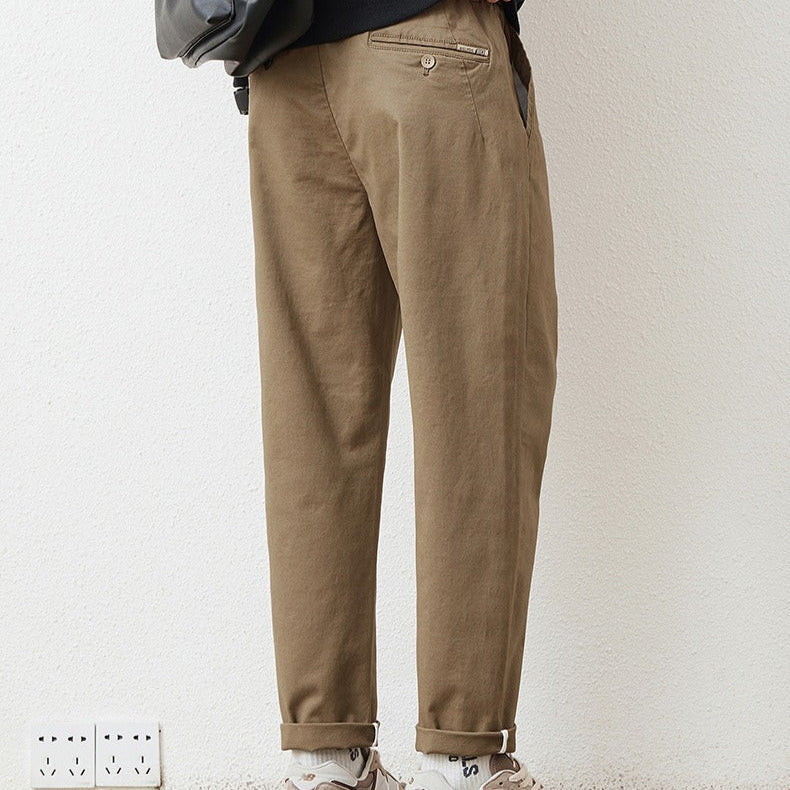 Pantalon droit en coton pour hommes, style urbain - Augusto