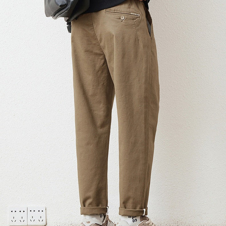 Pantalon droit en coton pour hommes, style urbain - Augusto