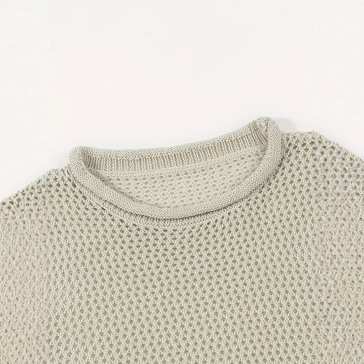 Gilet sans manche homme style urbain tissu ajouré - Elias