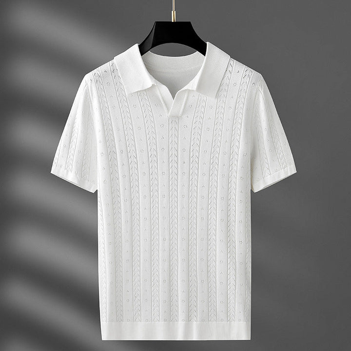 Polo élégant pour hommes en maille de qualité supérieure