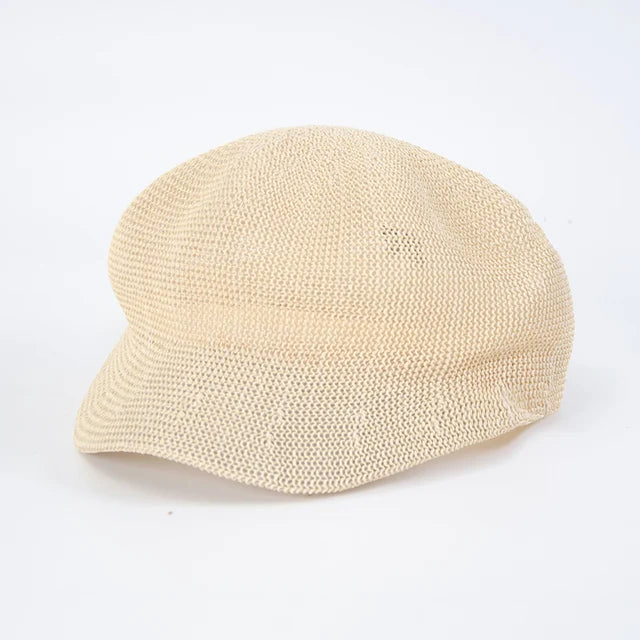 béret octogonal femmes chapeau de soleil
