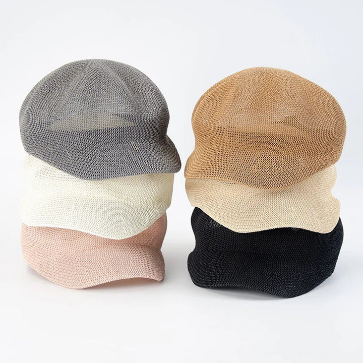 béret octogonal femmes chapeau de soleil