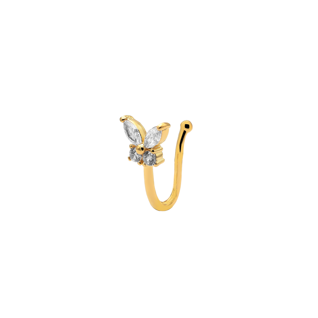 Pretty Butterfly Earcuff 14K plaqué or