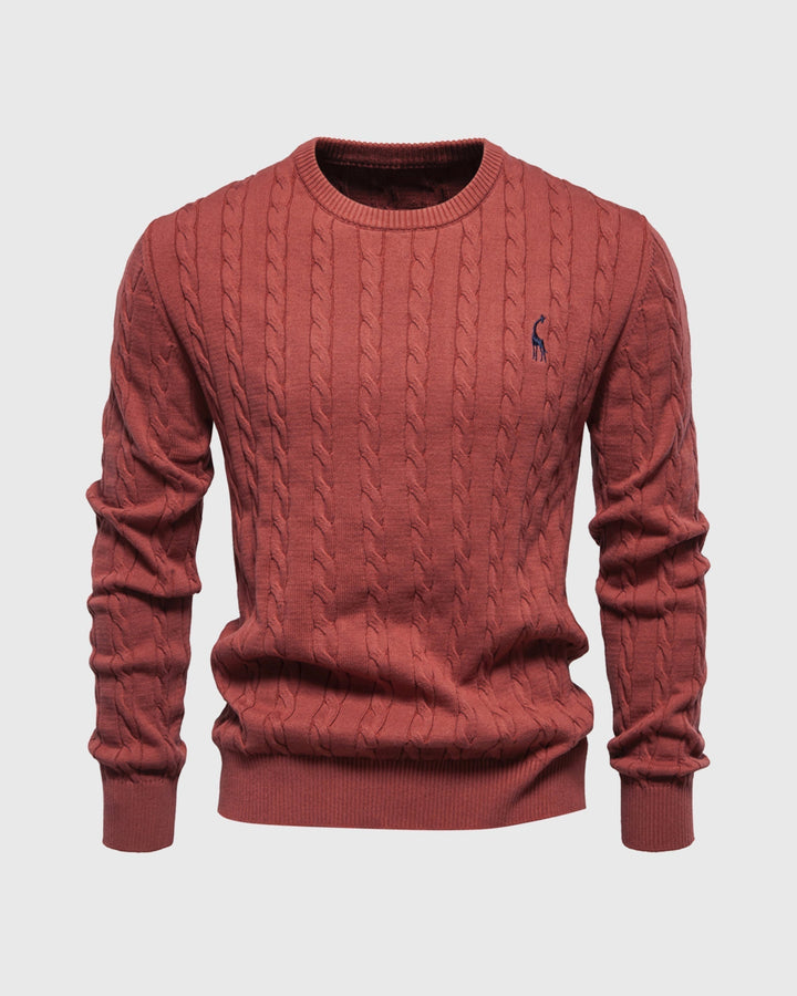 Pull en tricot tressé pour hommes - Lioren