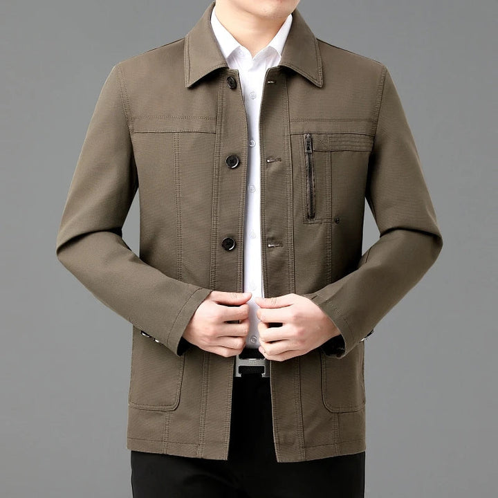 Veste en coton léger avec doublure intérieure imprimée - Jens