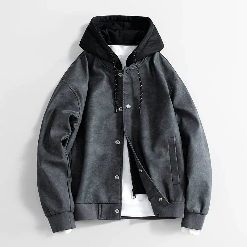 Veste décontractée végétalienne pour hommes avec capuche - Peterson