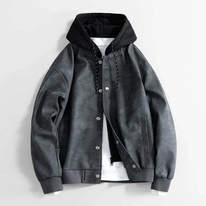 Veste décontractée végétalienne pour hommes avec capuche - Peterson