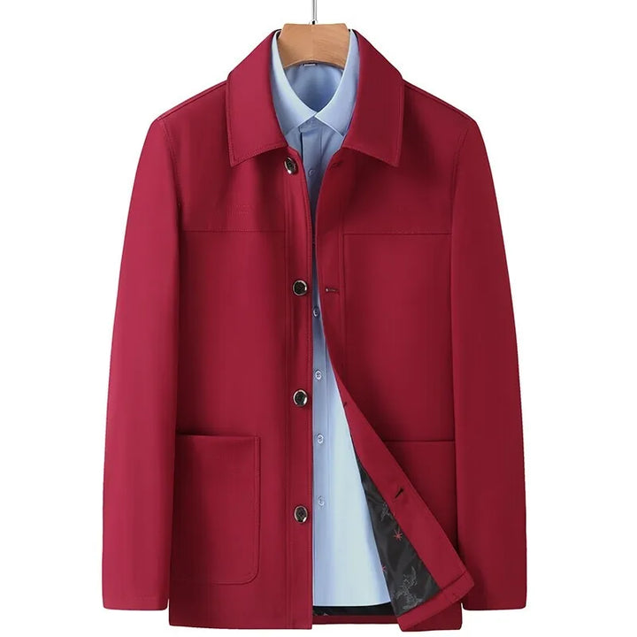 Veste décontractée végane avec poches plaquées et boutons - Samuel