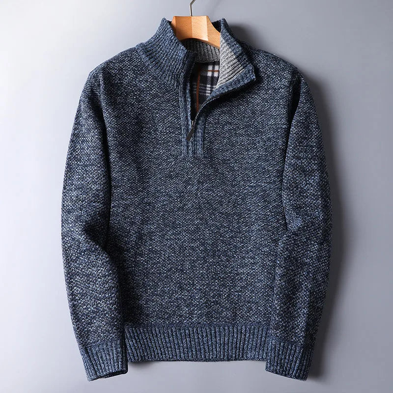 Pull en laine pour homme avec fermeture éclair - Darven