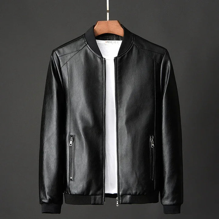 Blouson bombardier en cuir pour homme - Darel