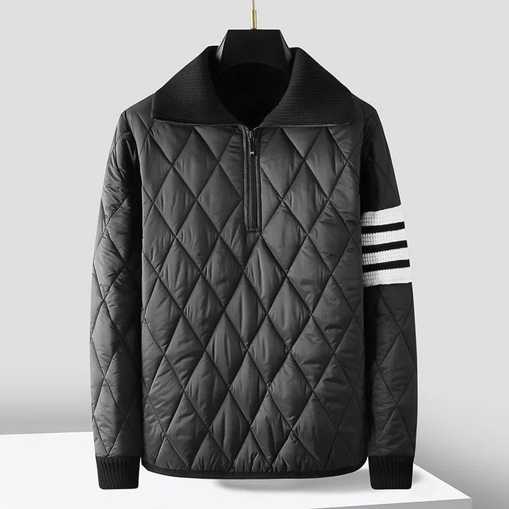 Sweat-shirt zippé matelassé pour hommes - Adam