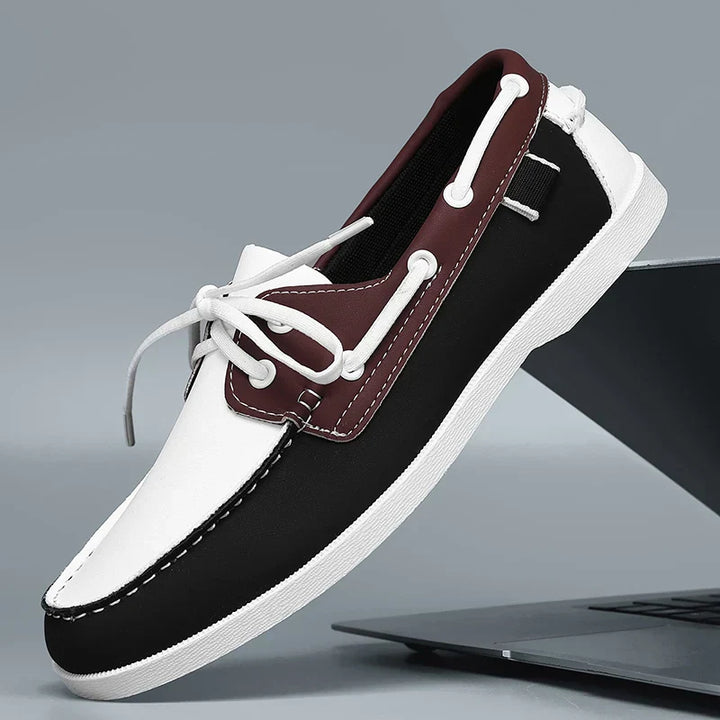 Chaussures de bateau en cuir - Leno