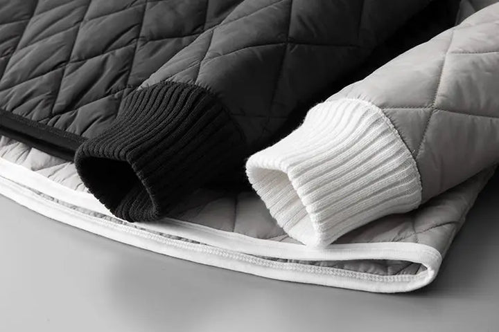 Sweat-shirt zippé matelassé pour hommes - Adam