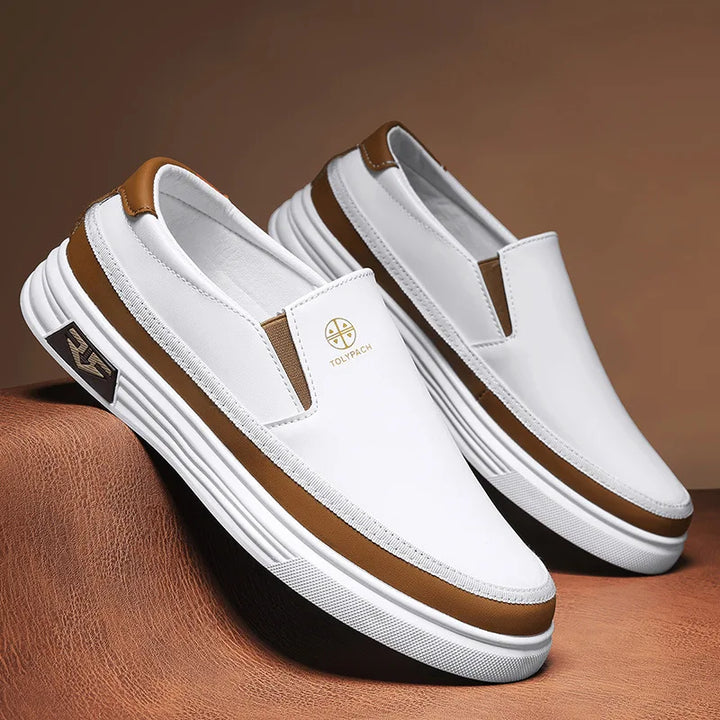 Chaussures à enfiler en cuir végétal - Leonel