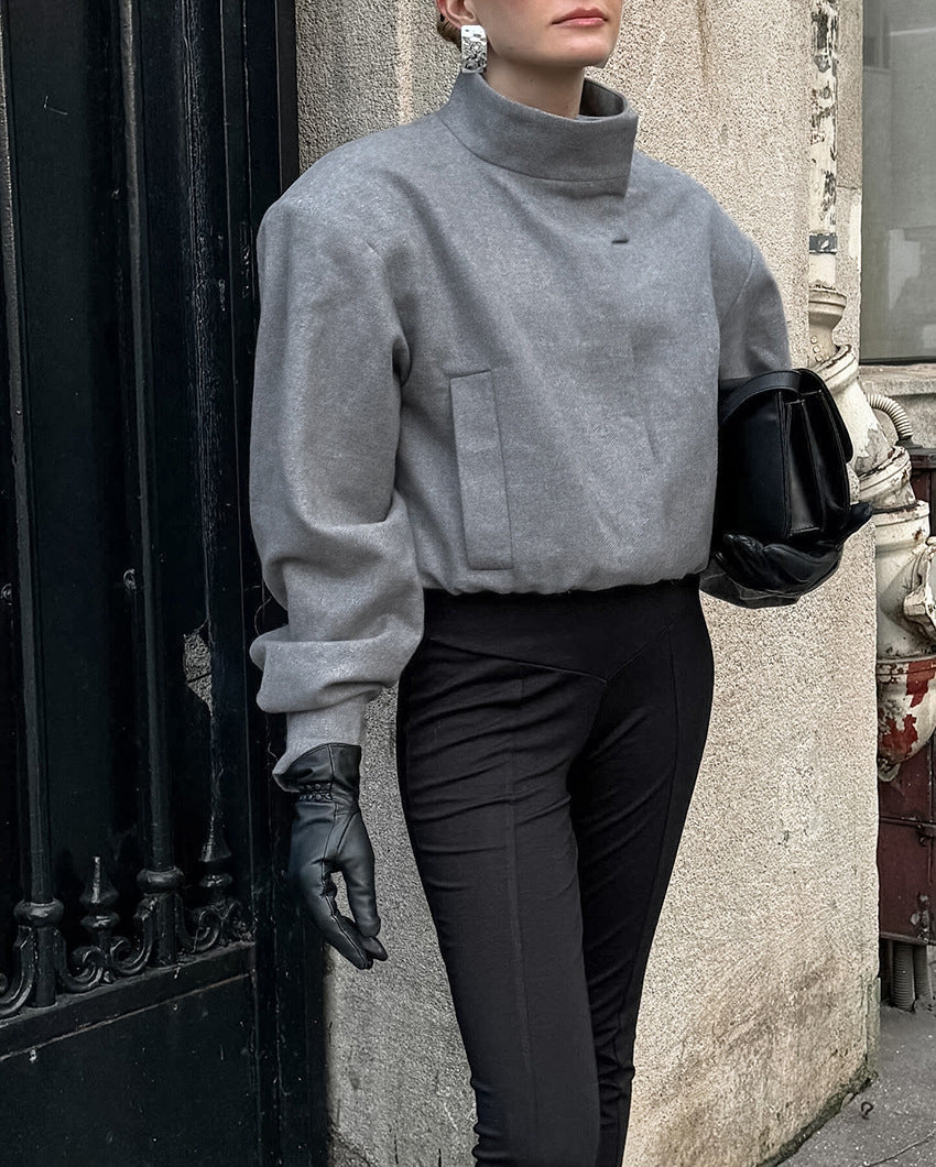 Veste courte à col montant pour femme - Yasmin