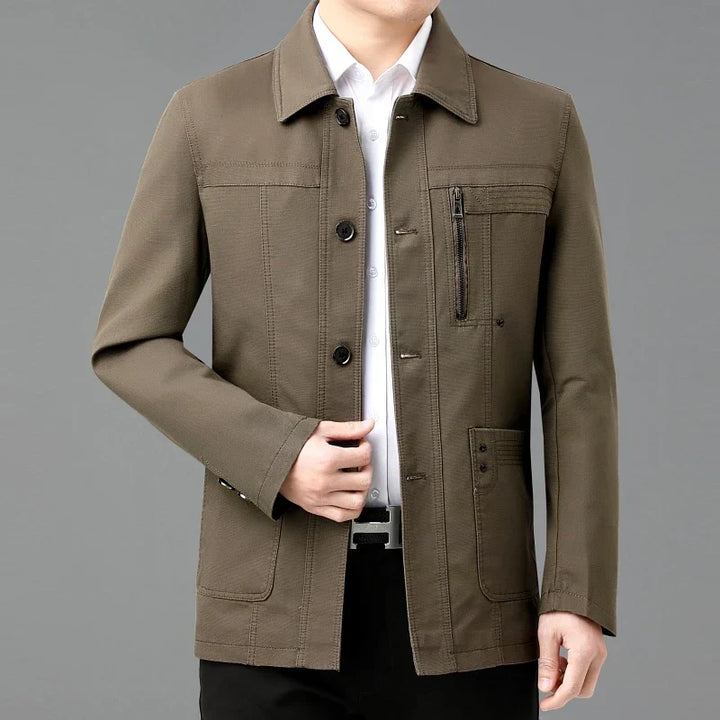 Veste en coton léger avec doublure intérieure imprimée - Jens