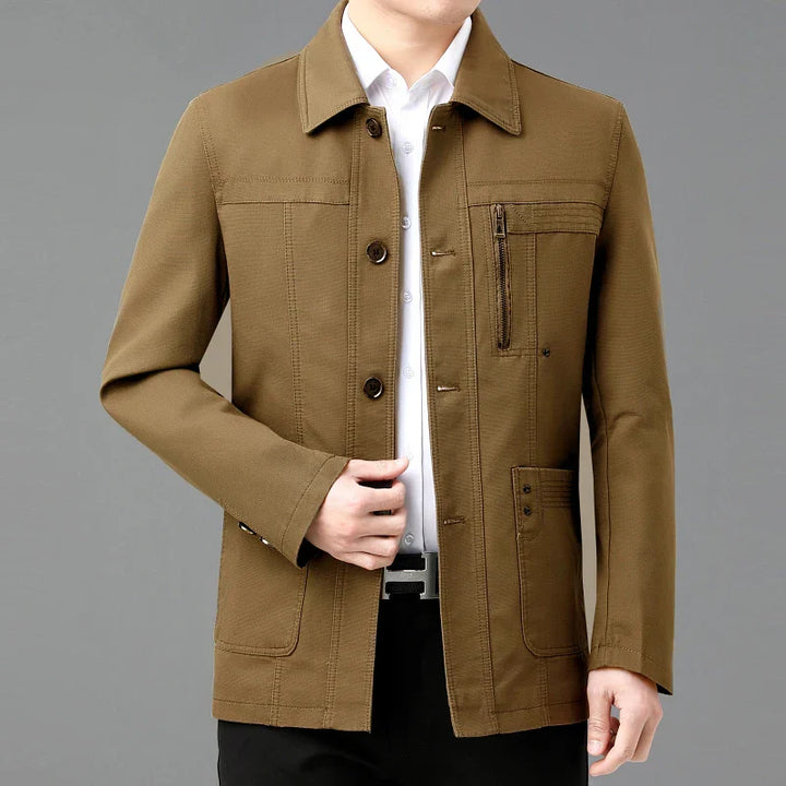 Veste en coton léger avec doublure intérieure imprimée - Jens