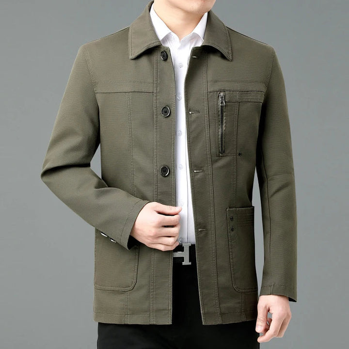 Veste en coton léger avec doublure intérieure imprimée - Jens