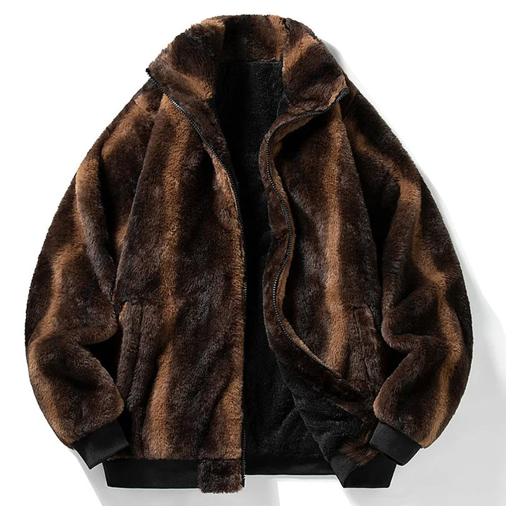 Veste en fourrure synthétique pour homme style luxe - Eryon