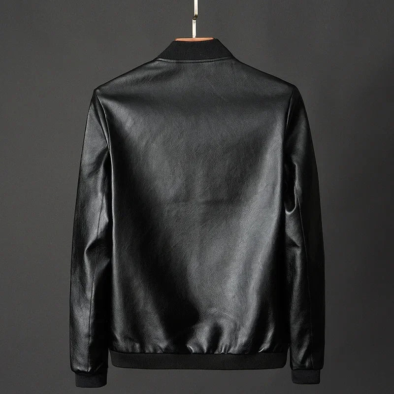 Blouson bombardier en cuir pour homme - Darel