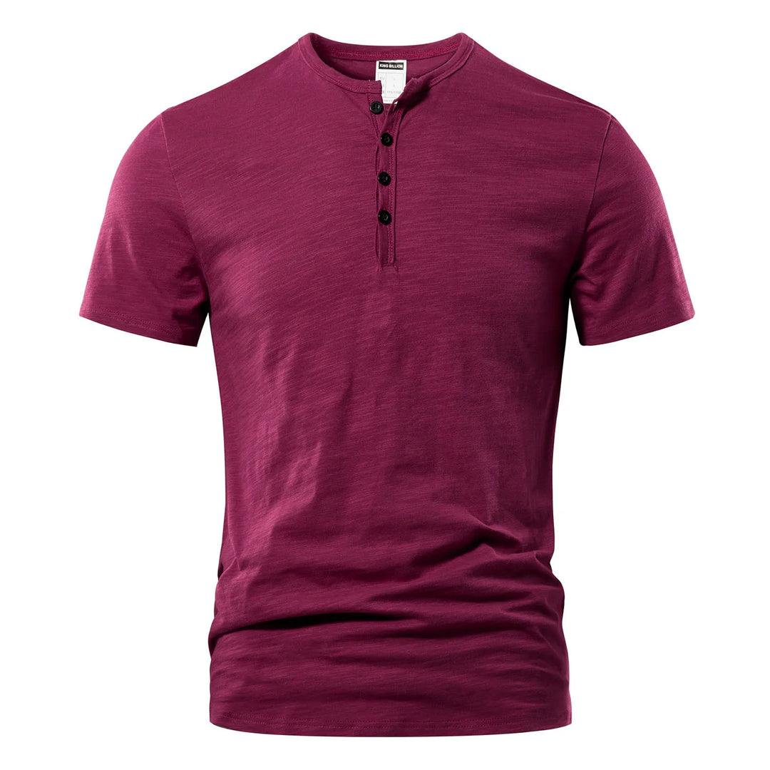 T-shirt Henley pour homme - décontracté et classique