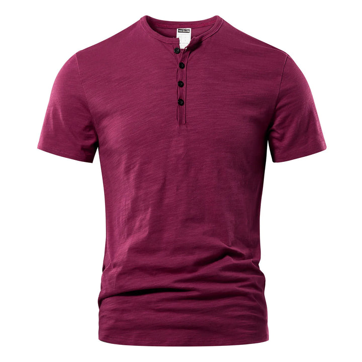 T-shirt Henley pour homme - décontracté et classique