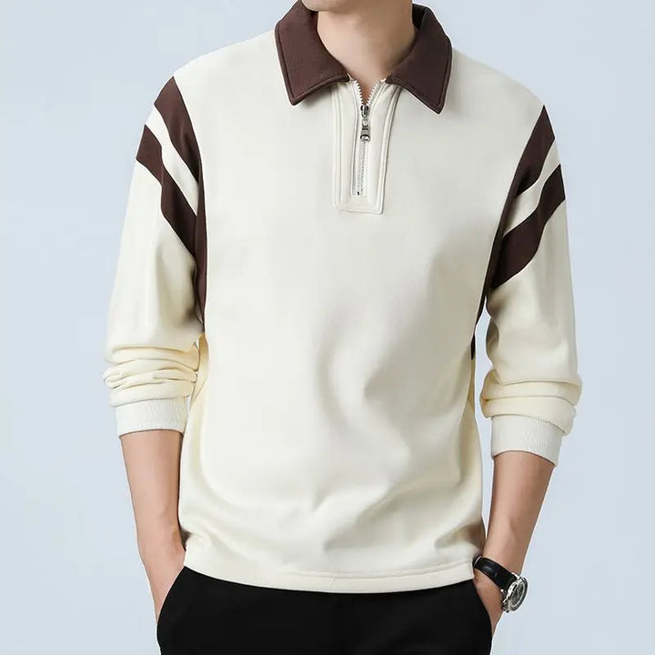 Pull épissé avec demi-fermeture éclair - Eloy