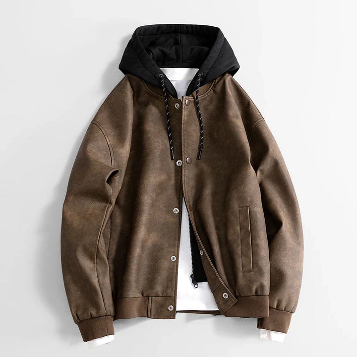 Veste décontractée végétalienne pour hommes avec capuche - Peterson