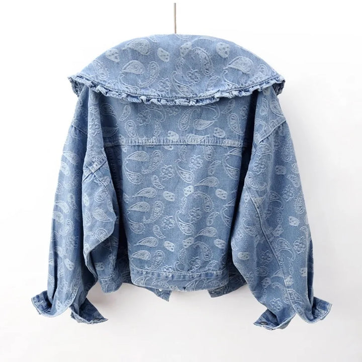 Johana - Veste à revers en denim