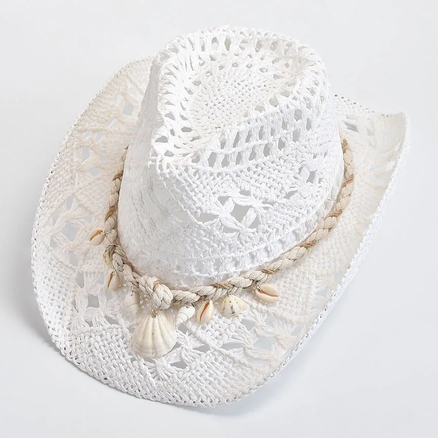 Chapeau de paille Coquillage côtier