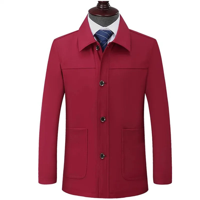 Veste décontractée végane avec poches plaquées et boutons - Samuel