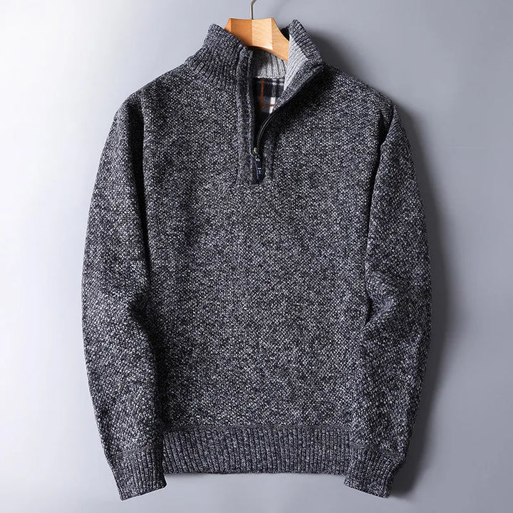 Pull en laine pour homme avec fermeture éclair - Darven